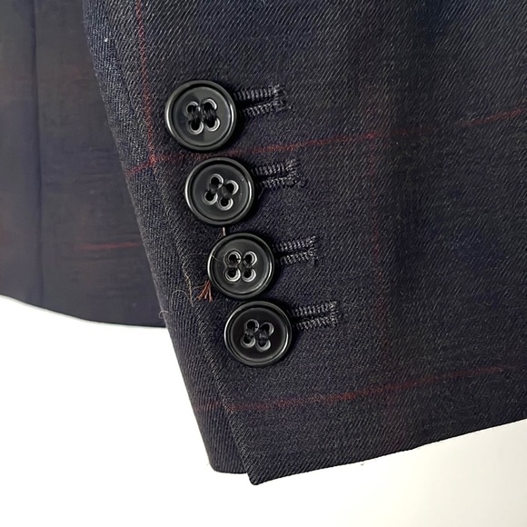 Theory Wool Plaid Blazer - Picture 3 of 10